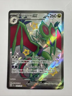 Noivern EX 220/091 Scarlet and Violet Paldean Fates Shiny Ultra Rare Holo Card - Image 1