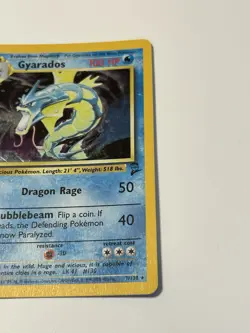 Pokemon Gyarados Holo Rare Card 7/130 Base Set 2 BS2 Moderate Play MP - Image 3