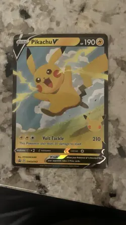 Pikachu V SWSH143 NM Promo Rare Pokemon Card - Image 1