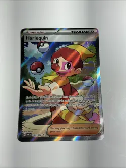 Harlequin 163/086 Sv: White Flare Holo Pokemon TCG Full Art Card Trainer - Image 1
