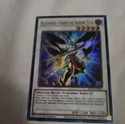 Blackwing - Gram the Shining Star - YF04-EN001 - YuGiOh Card - LP - Image 1