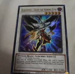 Blackwing - Gram the Shining Star - YF04-EN001 - YuGiOh Card - LP - Image 2