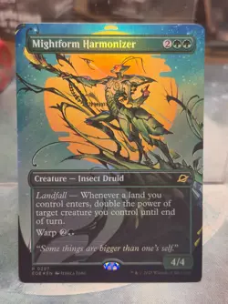 0297 Mightform Harmonizer Triumphant BORDERLESS FOIL Edge of Eternities MTG Card - Image 1