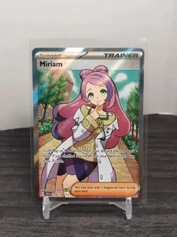 Pokemon English TCG Card Scarlet & Violet Base Miriam 238/198 Full Art NM/M - Image 1