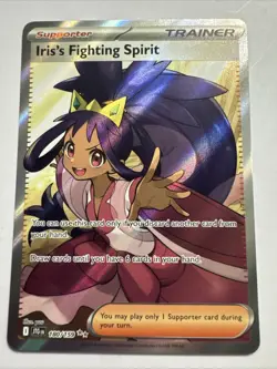 Pokemon TCG Iris's Fighting Spirit Holo Card 180/159, Journey Together - Image 1