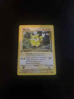 Pikachu 1st Edition Jungle - Spanish Pokemon Card - LP Condition - Image 1