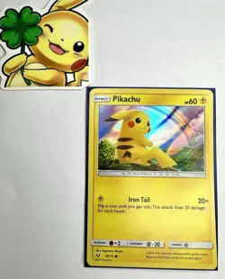 Pikachu 28/73 Water Web Holo Promo Sun & Moon Shining Legends Pokemon Card NM - Image 1