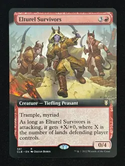 1x MTG Elturel Survivors (Extended Art) - Battle for Baldur's Gate (CLB) #581 - Image 1