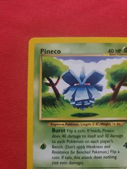 Pokemon: Pineco #61/75 Neo Discovery 2001 Vintage Non-holo - NM / LP CREASE- L93 - Image 4