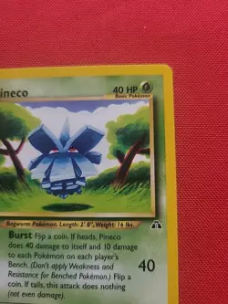 Pokemon: Pineco #61/75 Neo Discovery 2001 Vintage Non-holo - NM / LP CREASE- L93 - Image 5