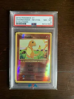 Pokemon Charmander 9/108 XY Evolutions PSA 8 - Image 1