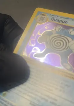 1999 Pokemon Base Set Poliwrath Holo 1st Edition German Quappo 15/102 Rare - Image 3
