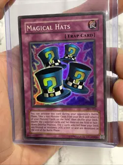 Yugioh Magical Hats PSV-033 Super Rare Original Print MP Vintage Vtg Card Holo - Image 2