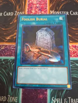 Yugioh Foolish Burial RA02-EN049 Ultra Rare 1st Edition Near Mint - Image 1