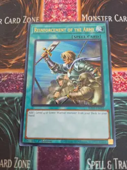Yugioh Reinforcement of the Army RA01-EN051 Ultra Rare 1st Edition Near Mint - Image 1