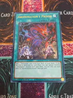 Yugioh Abomination's Prison RA02-EN064 Ultra Rare 1st Edition Near Mint - Image 1