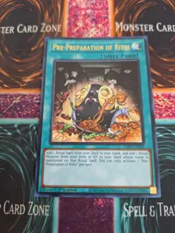 Yugioh Pre-Preparation of Rites RA01-EN055 Ultra Rare 1st Edition Near Mint - Image 1