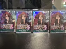 Eustass "Captain" Kid OP01-051 One Piece Card Game TCG Playset 4x - Image 1