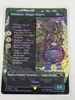 Summon: Magus Sisters Borderless FINAL FANTASY Foil #200 - Image 1