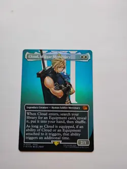 Cloud, Midgar Mercenary (Borderless) Final Fantasy Foil - Image 1