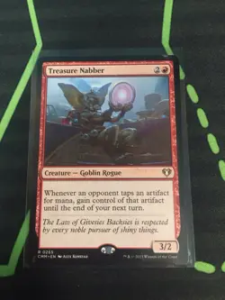 MTG Magic The Gathering Treasure Nabber CMM Rare Red Goblin Commander - Image 1