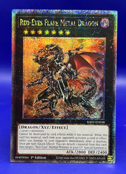 Yugioh Red-Eyes Flare Metal Dragon RA01-EN038 Quarter Century Rare 1st Ed NM - Image 1