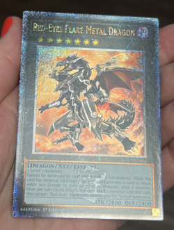 Yugioh Red-Eyes Flare Metal Dragon RA01-EN038 Quarter Century Rare 1st Ed NM - Image 2
