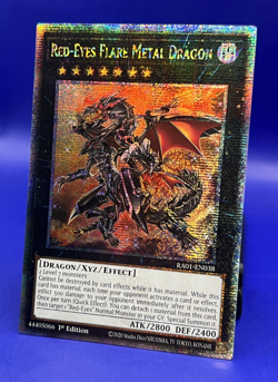 Yugioh Red-Eyes Flare Metal Dragon RA01-EN038 Quarter Century Rare 1st Ed NM - Image 4