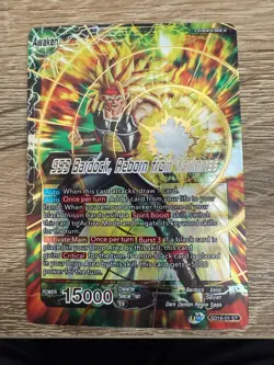 dragon ball super card game bardock starter rare dragon ball z foil trading - Image 1