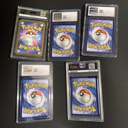 Pokemon Tcg Graded Card Lot Of 5 PSA/CGC/CC&G Slabs all good condition inc a 10! - Image 2