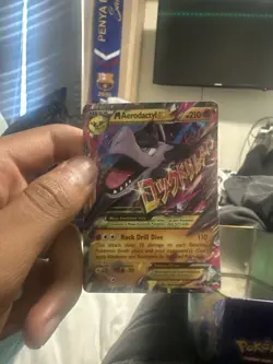 Rayquaza EX + Mega Steelix EX + Aerodactyle EX Pokemon Card Lot -Holo Rare LP/NM - Image 1