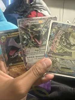 Rayquaza EX + Mega Steelix EX + Aerodactyle EX Pokemon Card Lot -Holo Rare LP/NM - Image 3