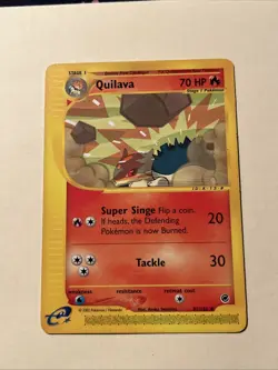 Pokemon Quilava TCG Card Super Singe Tackle 70 HP Stage 1 - Image 1