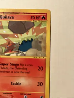 Pokemon Quilava TCG Card Super Singe Tackle 70 HP Stage 1 - Image 2