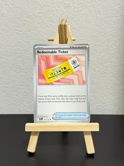 Redeemable Ticket #156/159 Non Holo - Journey Together Pokemon TCG Card NM/M - Image 1