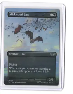 Mirkwood Bats (Borderless) #421 (Foil) (NM) Lord of the Rings LTR Magic MTG - Image 1