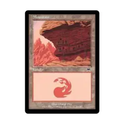 WOTC MtG Onslaught Mountain #345 (C) (Foil) VG - Image 1