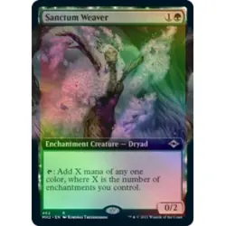 Foil Sanctum Weaver (extended Art) M/NM Magic MTG Modern Horizons 2 - Image 1