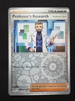 Professor's Research 088/091 Rare Reverse Holo LP-NM - Pokemon TCG S&V Fates PAF - Image 1