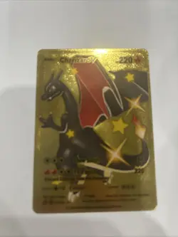 Charizard V HP 220 Gold Foil Pokemon Card 079/073 Fan Art Mint - Image 1