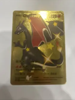 Charizard V HP 220 Gold Foil Pokemon Card 079/073 Fan Art Mint - Image 2