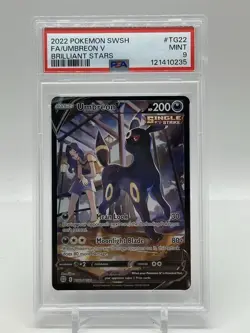 Pokemon SWSH FA/Umbreon v Brilliant Stars 2022 TG22 PSA 9 - Image 1