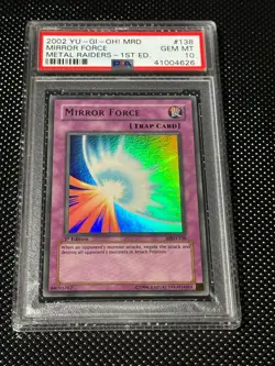 YUGIOH PSA 10 2002 Mirror Force MRD-138 Ultra Rare 1st Edition *4626 - Image 1