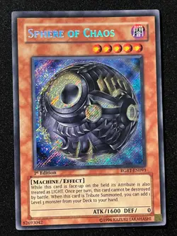 Yugioh- Sphere of Chaos - Secret Rare - Unlimited - RGBT-EN093 - LP - Image 1