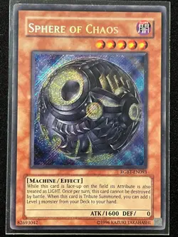 Yugioh Sphere of Chaos X3 RGBT-EN093 1st Edition Secret Rare Lightly Played - Image 2