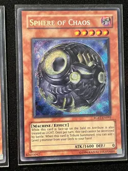 Yugioh Sphere of Chaos X3 RGBT-EN093 1st Edition Secret Rare Lightly Played - Image 3