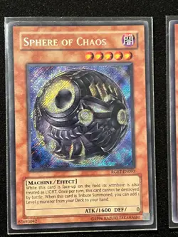 Yugioh Sphere of Chaos X3 RGBT-EN093 1st Edition Secret Rare Lightly Played - Image 4