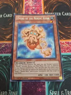 Yugioh Dverg of the Nordic Alfar LC5D-EN183 Secret Rare 1st Edition Near Mint - Image 1