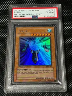 YUGIOH PSA 10 2002 Suijin MRD-027 Super Rare 1st Edition *0659 - Image 1