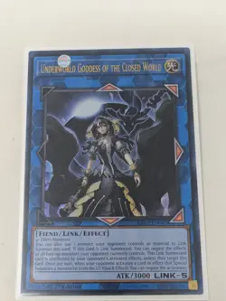 Yugioh-Underworld Goddess Of The Closed World -Ultra Rare 1st Ed. RA02-EN045 NM - Image 1